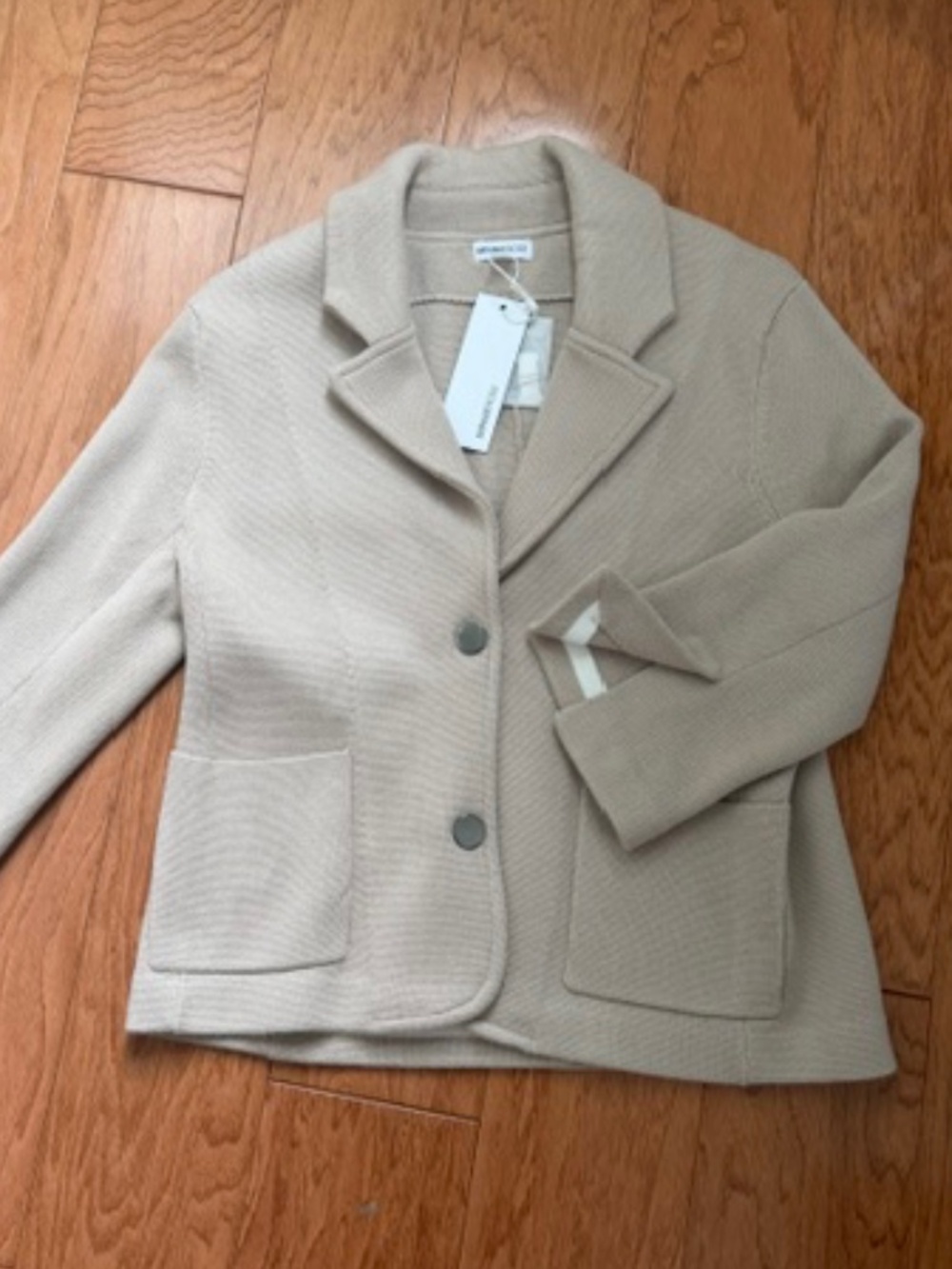 Minnie Rose Shrunken Knit Blazer Size M
